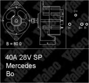 71BB10300EA Ford alternador