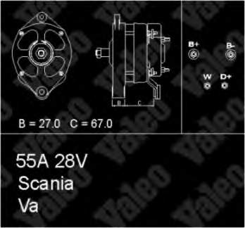 436433 VALEO alternador