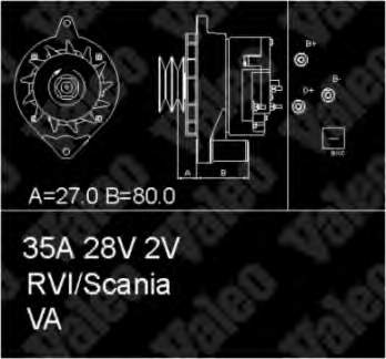 436436 VALEO alternador