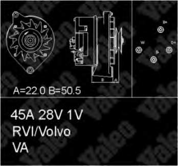 436437 VALEO alternador