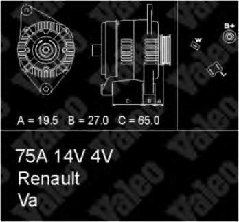 436447 VALEO alternador