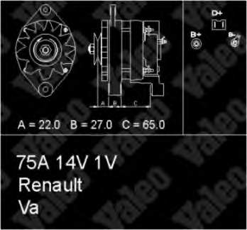 436453 VALEO alternador