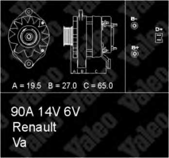 436454 VALEO alternador