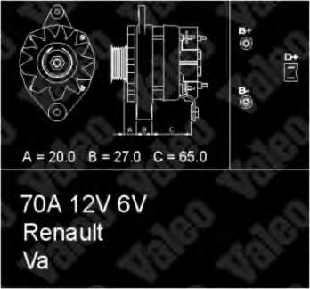 436455 VALEO alternador