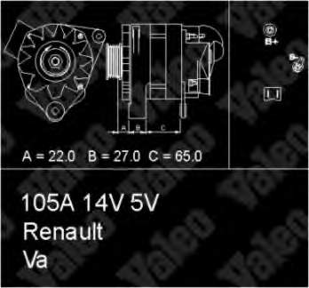 436457 VALEO alternador