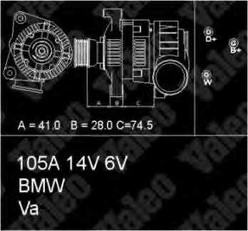 436488 VALEO alternador