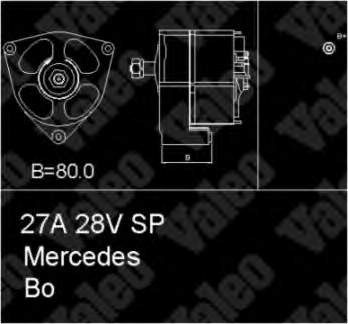 436568 VALEO alternador