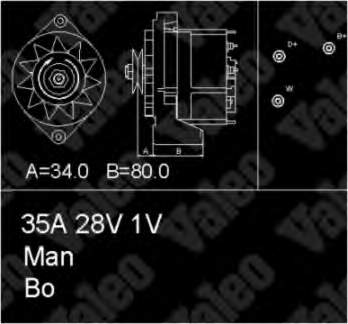 436577 VALEO alternador