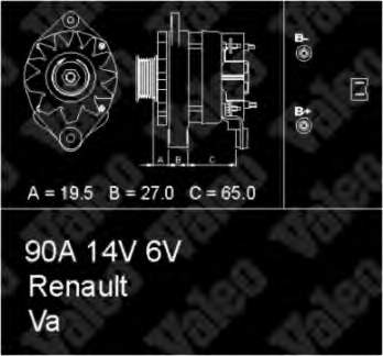 436594 VALEO alternador