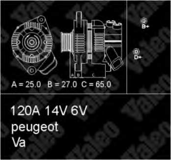 Alternador 436612 VALEO