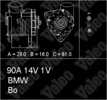 436622 VALEO alternador