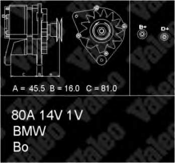 12311721229 BMW alternador