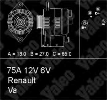 436648 VALEO alternador