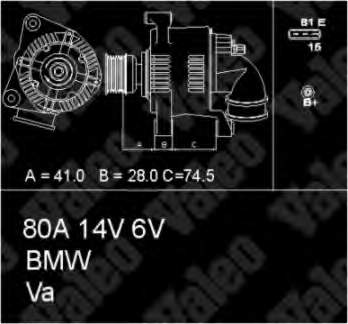 436655 VALEO alternador