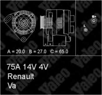 436714 VALEO alternador