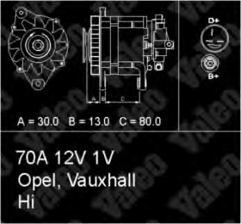 436724 VALEO alternador