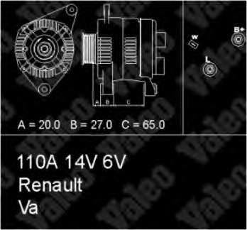 436729 VALEO alternador