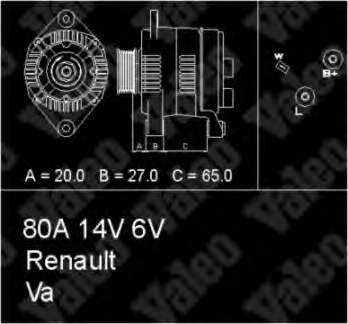 436739 VALEO alternador