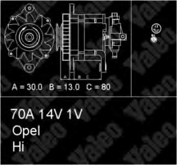 437120 VALEO alternador