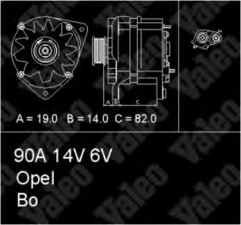 Alternador 437123 VALEO