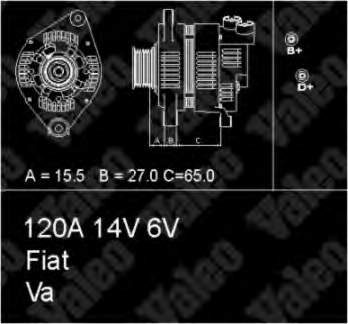 437164 VALEO alternador