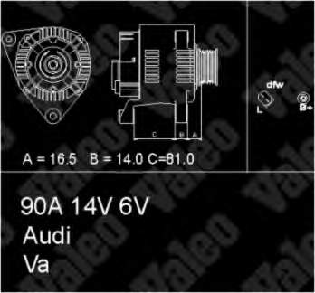 437174 VALEO alternador