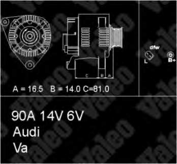 437175 VALEO alternador