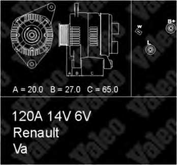 437198 VALEO alternador