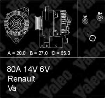 437347 VALEO alternador