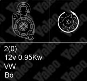 Motor de arranque 455619 VALEO