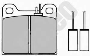 710417 Ford pastillas de freno delanteras