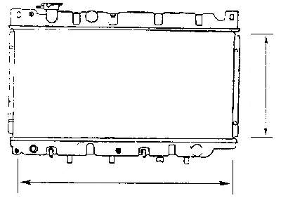 Radiador refrigeración del motor E30315200 Mazda