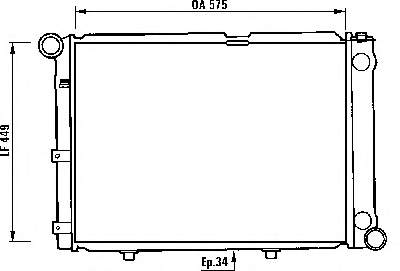 730344 VALEO radiador refrigeración del motor