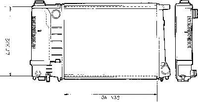 730365 VALEO radiador refrigeración del motor