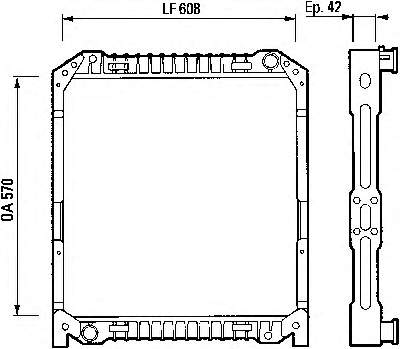 730380 VALEO radiador refrigeración del motor