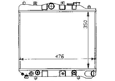 730435 VALEO radiador refrigeración del motor