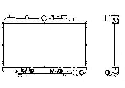 Radiador refrigeración del motor ADM59817 Blue Print