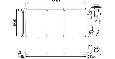 7755130 Fiat/Alfa/Lancia radiador refrigeración del motor