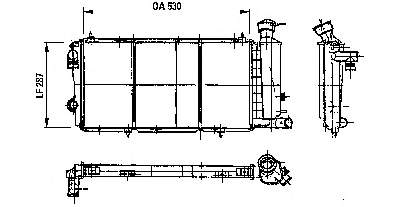 730897 VALEO radiador refrigeración del motor