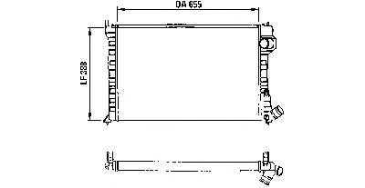 82462993 Fiat/Alfa/Lancia radiador refrigeración del motor