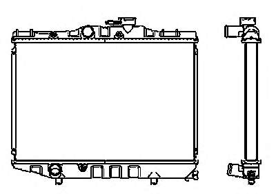 1640055030 Toyota radiador refrigeración del motor