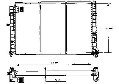 731185 VALEO radiador refrigeración del motor