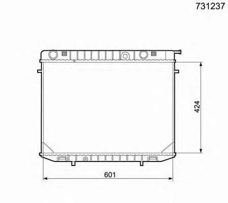 731237 VALEO radiador refrigeración del motor