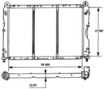 0060610873 Fiat/Alfa/Lancia radiador refrigeración del motor