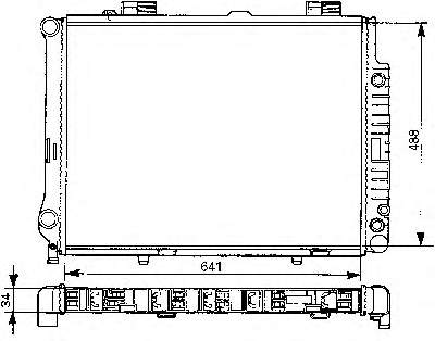 731292 VALEO radiador refrigeración del motor