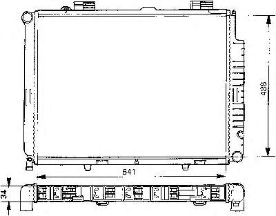 731293 VALEO radiador refrigeración del motor