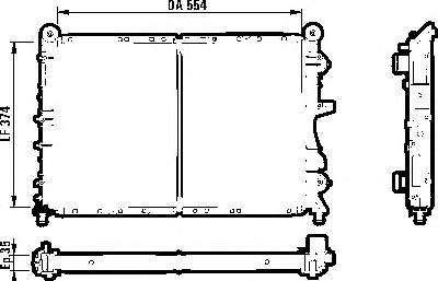 46405473 Fiat/Alfa/Lancia radiador refrigeración del motor