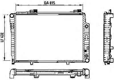 731805 VALEO radiador refrigeración del motor