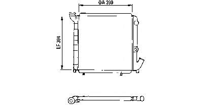 810927 VALEO radiador refrigeración del motor