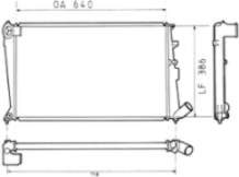 Radiador refrigeración del motor 133021 Peugeot/Citroen